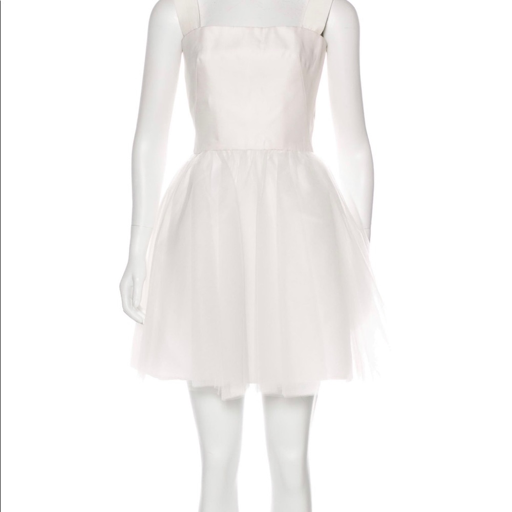 vory Monique Lhuillier sleeveless mini silk dress